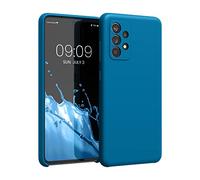 kwmobile Case Compatible with Samsung Galaxy A52 / A52 5G / A52s 5G Case - TPU Silicone Phone Cover with Soft Finish - Blue Reef