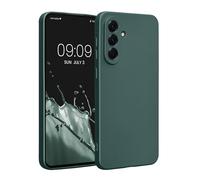 kwmobile Case Compatible with Samsung Galaxy A56 5G Case - Soft TPU Back Phone Cover - with Metallic Look - Metallic Teal