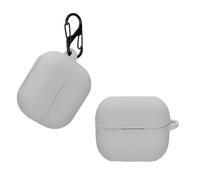 kwmobile Case Compatible with Samsung Galaxy Buds 3 / Galaxy Buds 3 Pro Case - Silicone Cover Holder for Earbuds - Grey