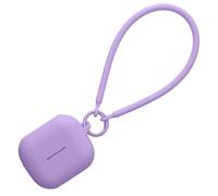kwmobile Case Compatible with Samsung Galaxy Buds 3 / Galaxy Buds 3 Pro - Silicone Headphones Cover with Hand Strap - Violet