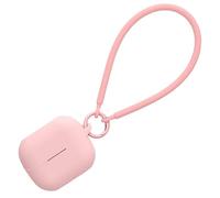kwmobile Case Compatible with Samsung Galaxy Buds 3 / Galaxy Buds 3 Pro - Silicone Headphones Cover with Hand Strap - Dusty Pink