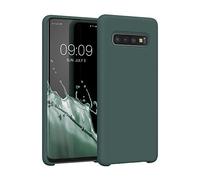kwmobile Case Compatible with Samsung Galaxy S10 Case - TPU Silicone Phone Cover with Soft Finish - Moss Green
