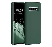 kwmobile Case Compatible with Samsung Galaxy S10 Plus / S10+ Case - TPU Silicone Phone Cover with Soft Finish - Moss Green