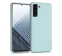 kwmobile Case Compatible with Samsung Galaxy S21 Plus Case - TPU Silicone Phone Cover with Soft Finish - Cool Mint