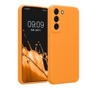 kwmobile Case Compatible with Samsung Galaxy S22 Case - Slim TPU Silicone Phone Cover - Soft Touch Finish - Fruity Orange