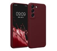 kwmobile Case Compatible with Samsung Galaxy S22 Case - Slim TPU Silicone Phone Cover - Soft Touch Finish - Bordeaux Violet