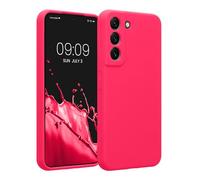 kwmobile Case Compatible with Samsung Galaxy S22 Case - Slim TPU Silicone Phone Cover - Soft Touch Finish - Neon Pink