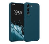 kwmobile Case Compatible with Samsung Galaxy S22 Case - Slim TPU Silicone Phone Cover - Soft Touch Finish - Teal Matte