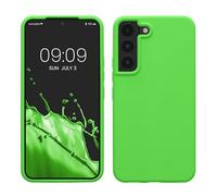kwmobile Case Compatible with Samsung Galaxy S22 Phone Case - Soft TPU Silicone - Wireless Charging Cover for Samsung S22 - Lime Green