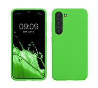 kwmobile Case Compatible with Samsung Galaxy S23 Case - TPU Silicone Cover - Works with Wireless Charging - Lime Green