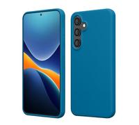 kwmobile Case Compatible with Samsung Galaxy S24 FE Case - TPU Silicone Phone Cover with Soft Finish - Caribbean Blue