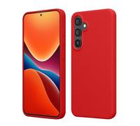 kwmobile Case Compatible with Samsung Galaxy S25 Case - Soft TPU Silicone Cover for Samsung S25 - Non-Slip Drop Protection - Classic Red