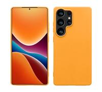 kwmobile Case Compatible with Samsung Galaxy S25 Ultra Case - Soft Slim Protective TPU Silicone Cover - Fruity Orange