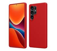 kwmobile Case Compatible with Samsung Galaxy S25 Ultra Case - TPU Silicone Phone Cover with Soft Finish - Classic Red
