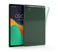kwmobile Case Compatible with Samsung Galaxy Tab S6 Lite (2024/2022/2020) Case - Soft TPU Back Protector Cover for Tablet - Mint/Transparent