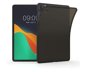 kwmobile Case Compatible with Samsung Galaxy Tab S7 FE Case - Soft TPU Back Protector Cover for Tablet - Black/Transparent