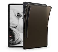 kwmobile Case Compatible with Samsung Galaxy Tab S8 / Galaxy Tab S7 Case - Soft TPU Back Protector Cover for Tablet - Black/Transparent