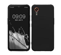 kwmobile Case Compatible with Samsung Galaxy Xcover7 Case - Soft Slim Protective TPU Silicone Cover - Black