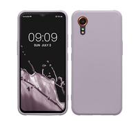 kwmobile Case Compatible with Samsung Galaxy Xcover7 Case - Soft Slim Protective TPU Silicone Cover - Lavender