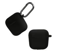 kwmobile Case Compatible with Sennheiser ACCENTUM Open Case - Silicone Cover Holder for Earbuds - Black