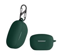 kwmobile Case Compatible with Sony WF-1000XM5 Case - Silicone Cover Holder for Earbuds - Dark Green