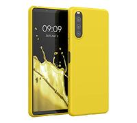 kwmobile Case Compatible with Sony Xperia 10 III Case - Soft Slim Protective TPU Silicone Cover - Radiant Yellow