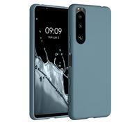 kwmobile Case Compatible with Sony Xperia 5 III Case - Soft Slim Protective TPU Silicone Cover - Arctic Night