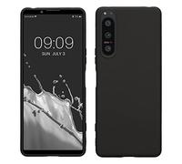 kwmobile Case Compatible with Sony Xperia 5 IV Case - Soft Slim Protective TPU Silicone Cover - Black
