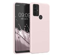 kwmobile Case Compatible with TCL 30 E / 30 SE Case - Soft Slim Protective TPU Silicone Cover - Coconut Swirl