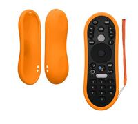 kwmobile Case Compatible with TiVo Stream 4K Case - Soft Silicone Cover for Remote Control - Orange