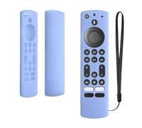 kwmobile Case Compatible with Toshiba and Insignia NS-RCFNA-21, CT-RC1US-21, CT95018 / Fire TV Case - Soft Silicone Cover for Remote Control - Light Blue
