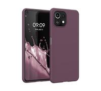 kwmobile Case Compatible with Xiaomi 11 Lite (5G) NE/Mi 11 Lite (5G) Case - Soft Slim Protective TPU Silicone Cover - Pale Iris