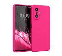 kwmobile Case Compatible with Xiaomi 11T / 11T Pro Case - Slim Protective TPU Silicone Phone Cover - Neon Pink