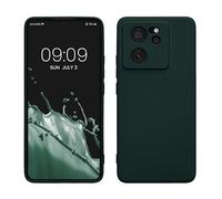 kwmobile Case Compatible with Xiaomi 13T / 13T Pro Case - Protective Slim TPU Cover with Soft Matte Finish - Moss Green