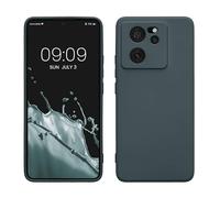kwmobile Case Compatible with Xiaomi 13T / 13T Pro Case - Protective Slim TPU Cover with Soft Matte Finish - Dark Slate
