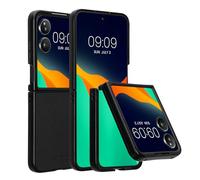 kwmobile Case Compatible with Xiaomi MIX Flip - Case Synthetic Leather Protective Phone Cover - Black