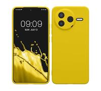 kwmobile Case Compatible with Xiaomi Poco F7 Pro Case - Protective Slim TPU Phone Cover - Soft Matte Finish - Radiant Yellow
