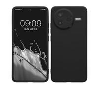 kwmobile Case Compatible with Xiaomi Poco F7 Pro Case - Protective Slim TPU Phone Cover - Soft Matte Finish - Black Matte