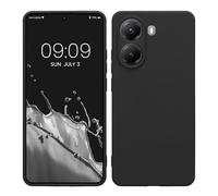 kwmobile Case Compatible with Xiaomi Poco X7 Pro 5G Case - Protective Slim TPU Phone Cover - Soft Matte Finish - Black Matte