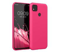 kwmobile Case Compatible with Xiaomi Redmi 9C Case - Soft Slim Protective TPU Silicone Cover - Neon Pink