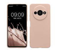 kwmobile Case Compatible with Xiaomi Redmi A3 Case - Protective Slim TPU Phone Cover - Soft Matte Finish - Coconut Swirl