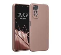 kwmobile Case Compatible with Xiaomi Redmi Note 11 / Note 11S Case - Soft TPU Back Phone Cover - with Metallic Look - Metallic Arctic Berry