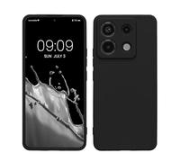 kwmobile Case Compatible with Xiaomi Redmi Note 13 Pro 5G / Poco X6 5G Case - Soft Slim Protective TPU Silicone Cover - Black Matte