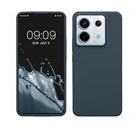 kwmobile Case Compatible with Xiaomi Redmi Note 13 Pro 5G / Poco X6 5G Case - TPU Silicone Phone Cover with Soft Finish - Dark Slate