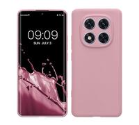 kwmobile Case Compatible with Xiaomi Redmi Note 14 Pro 5G / Poco X7 Case - Protective Slim TPU Phone Cover - Soft Matte Finish - Antique Pink Matte