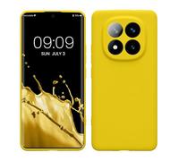 kwmobile Case Compatible with Xiaomi Redmi Note 14 Pro+ 5G / Redmi Note 14 Pro Plus 5G Case - Protective Slim TPU Phone Cover - Soft Matte Finish - Radiant Yellow