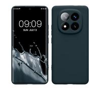 kwmobile Case Compatible with Xiaomi Redmi Note 14 Pro+ 5G / Redmi Note 14 Pro Plus 5G Case - Protective Slim TPU Phone Cover - Soft Matte Finish - Dark Slate