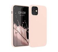 kwmobile Case for Apple iPhone 12 / iPhone 12 Pro Case - Soft Cover - Shockproof TPU Material - Wireless Charging - Coconut Swirl