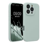 kwmobile Case for Apple iPhone 16 Pro Case - Slim TPU Silicone Phone Cover for iPhone 16 Pro - Soft Touch Finish - Cool Mint