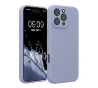 kwmobile Case for Apple iPhone 16 Pro Max Case - Slim TPU Silicone Phone Cover for iPhone 16 Pro Max - Soft Touch Finish - Light Blue Matte